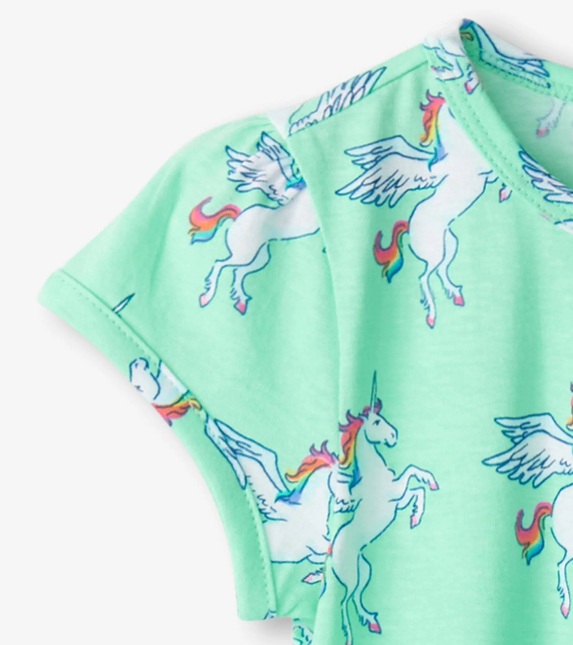 Online Baby & Toddler Girls Rainbow Unicorn Gathered Dress Dresses