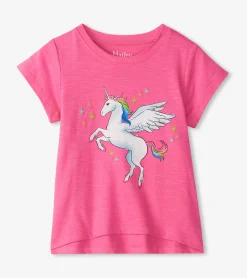 Baby & Toddler Girls Rainbow Unicorn Graphic Tee Tops