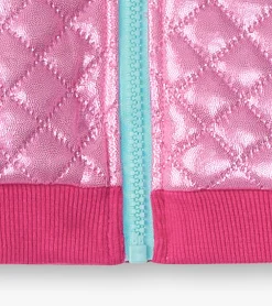 Sale Baby & Toddler Girls Rose Violet Metallic Bomber Jacket Sweaters