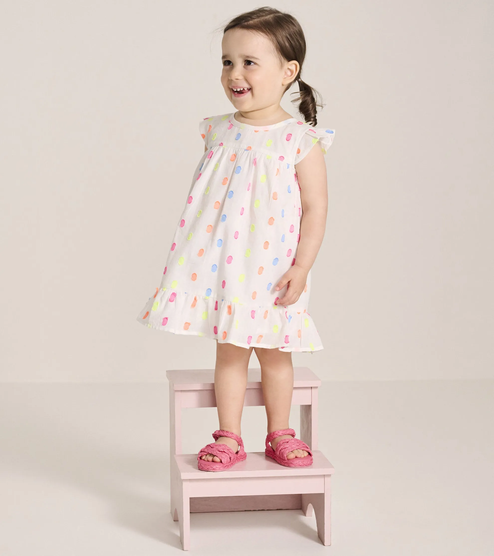 Hot Baby & Toddler Girls Summer Dots Flounce Dress Dresses