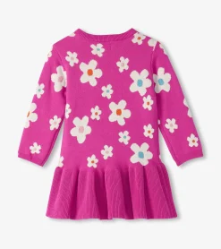 Outlet Baby & Toddler Girls White Flowers Sweater Dress Dresses