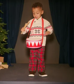 Best Baby & Toddler Red Plaid Straight Leg Pants Bottoms