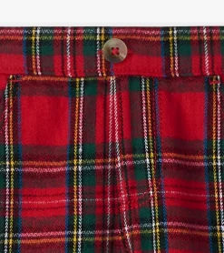 Best Baby & Toddler Red Plaid Straight Leg Pants Bottoms