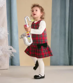New Baby & Toddler Red Plaid Pinafore Dress Dresses