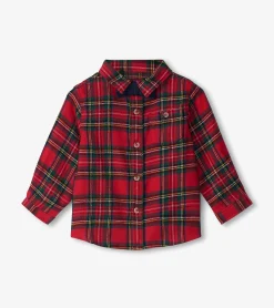 Online Baby & Toddler Red Plaid Button Down Shirt Tops