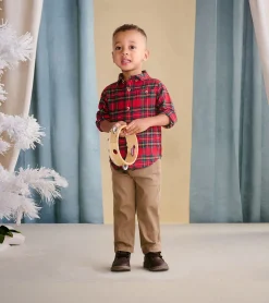 Online Baby & Toddler Red Plaid Button Down Shirt Tops