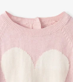 New Baby Big Heart Pullover Sweater Sweaters