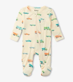 Outlet Baby Boys Dinky Cars Footed Sleeper Sleepwear|Sleepwear