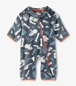 Best Baby Boys Dino Fossils Fleece Suit Sweaters|Outerwear