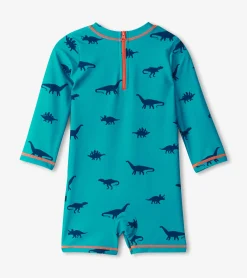 Clearance Baby Boys Dino Silhouette One-Piece Rashguard Swimwear|Swimwear