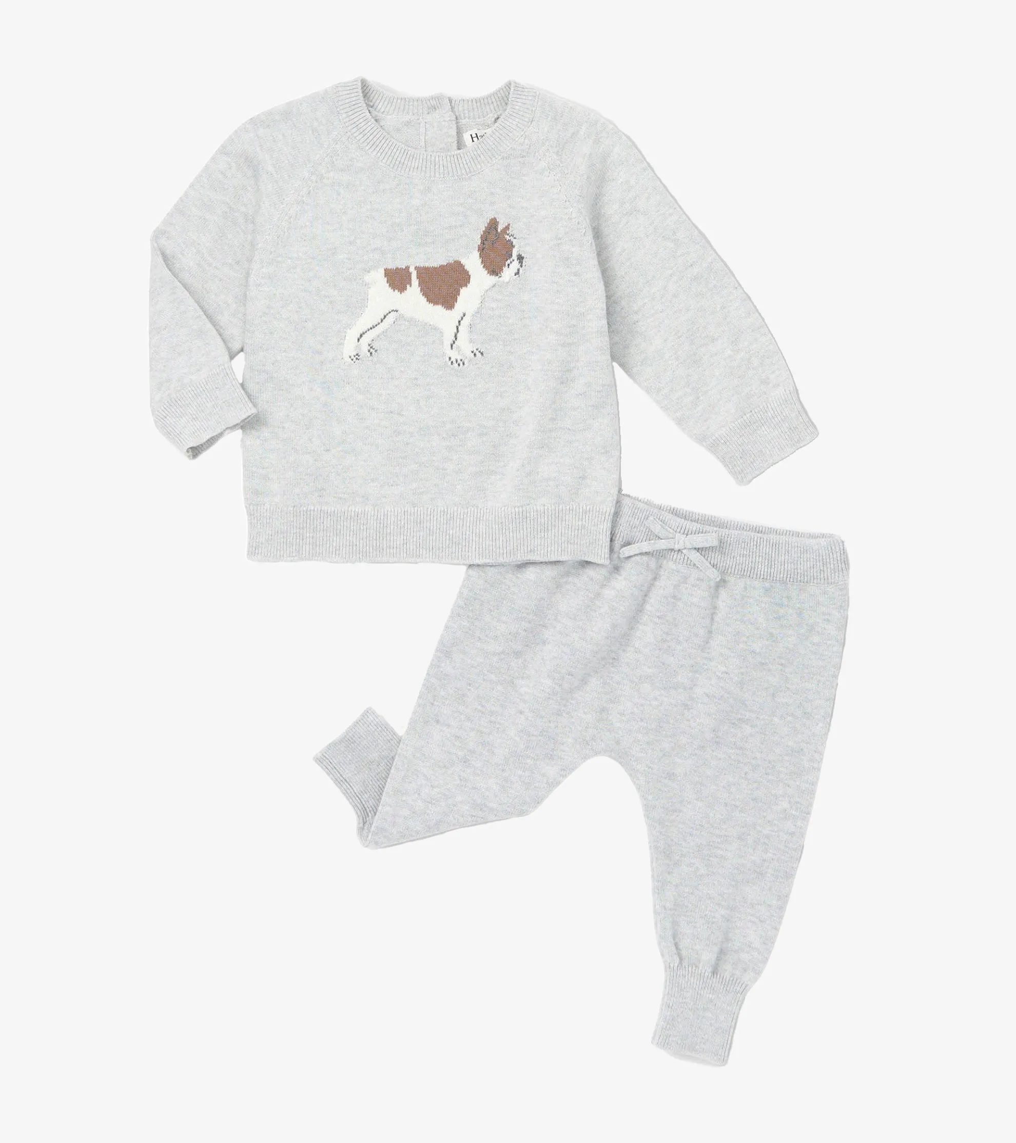 New Baby Boys Little Bulldog Pullover Sweater & Pants Sweaters