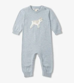 Online Baby Boys Little Bulldog Sweater Romper Sweaters|Rompers