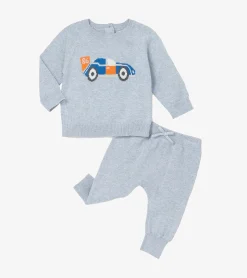 Clearance Baby Boys Little Racecar Pullover Sweater & Pants Sweaters