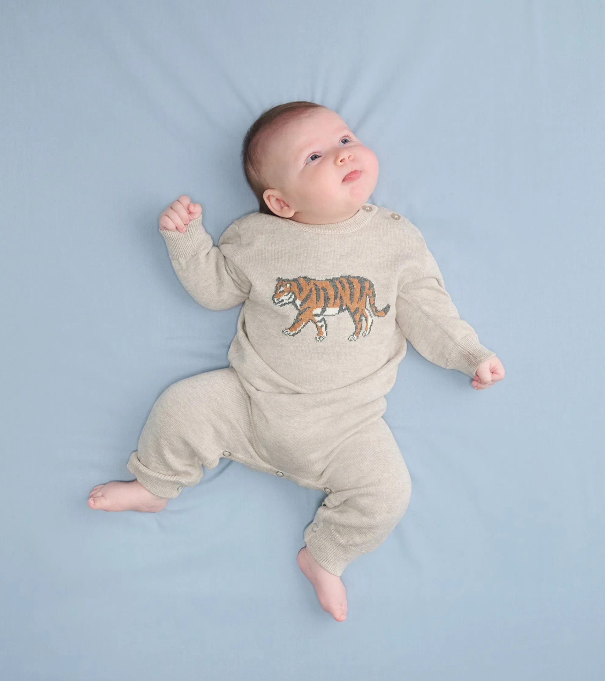 New Baby Boys Little Tiger Sweater Romper Sweaters|Rompers