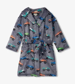 Baby Boys Monster Trucks Fleece Robe BOY Sleepwear|Sleepwear