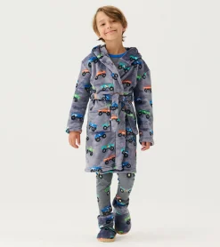 Baby Boys Monster Trucks Fleece Robe BOY Sleepwear|Sleepwear
