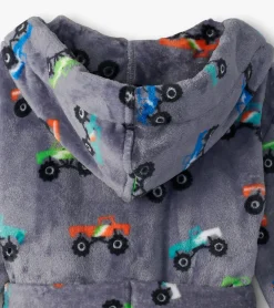 Baby Boys Monster Trucks Fleece Robe BOY Sleepwear|Sleepwear