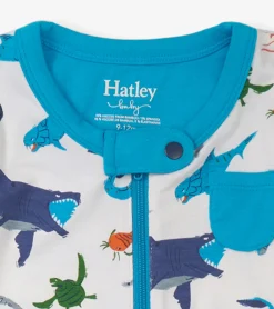 Clearance Baby Boys Prehistoric Marine Footed Sleeper Sleepwear|Sleepwear