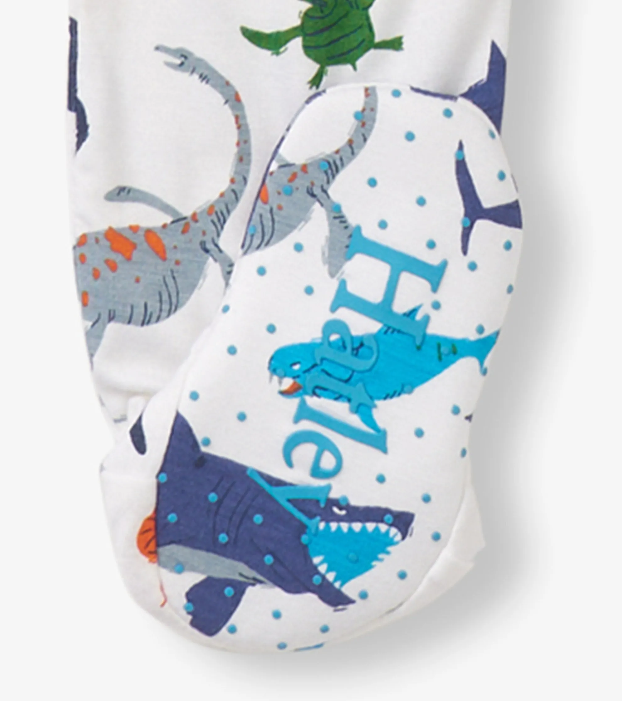 Clearance Baby Boys Prehistoric Marine Footed Sleeper Sleepwear|Sleepwear