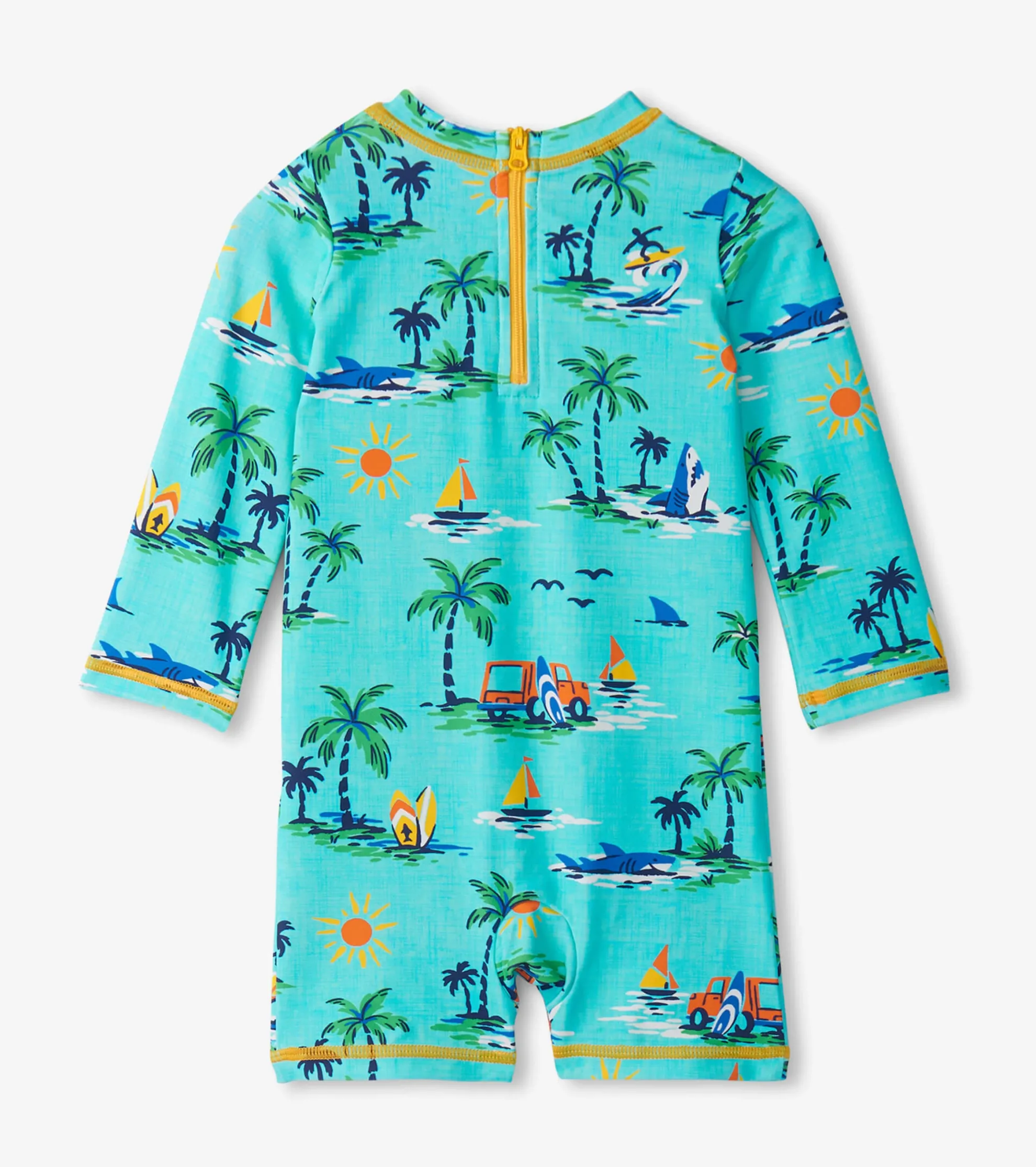 Hot Baby Boys Vintage Holiday One-Piece Rashguard Swimwear|Swimwear