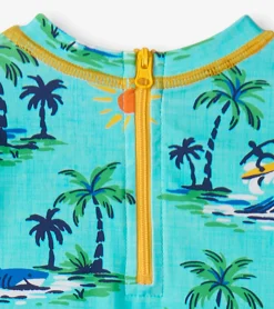 Hot Baby Boys Vintage Holiday One-Piece Rashguard Swimwear|Swimwear