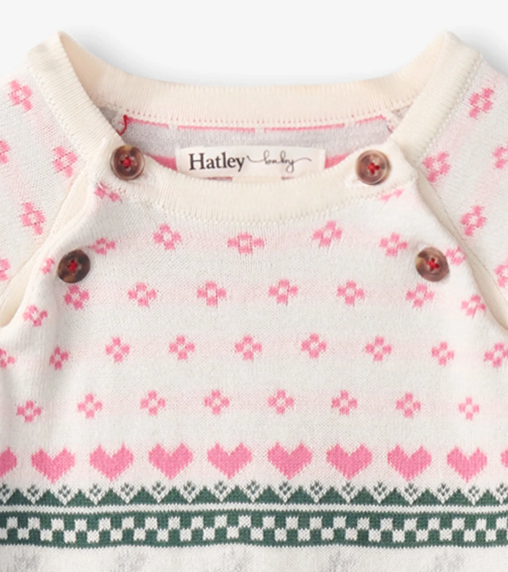 Baby Deer Fairisle Sweater Onesie Sweaters|Rompers