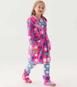 Best Baby Girls Daisies Fleece Robe Sleepwear|Sleepwear