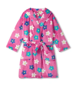Best Baby Girls Daisies Fleece Robe Sleepwear|Sleepwear