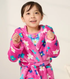 Best Baby Girls Daisies Fleece Robe Sleepwear|Sleepwear