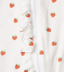Discount Baby Girls Ditsy Strawberries Footed Sleeper Sleepwear|Sleepwear