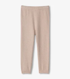 Clearance Baby Girls Gold Glitter Cable Knit Leggings Bottoms