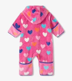 Discount Baby Girls Hearts Fleece Suit Sweaters|Outerwear