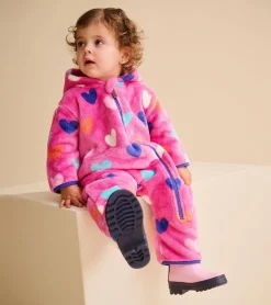 Discount Baby Girls Hearts Fleece Suit Sweaters|Outerwear