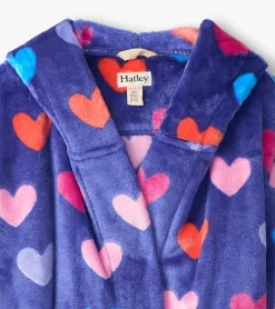 New Baby Girls Hearts Fleece Robe Sleepwear|Sleepwear