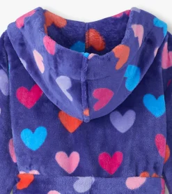 New Baby Girls Hearts Fleece Robe Sleepwear|Sleepwear
