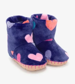 Online Baby Girls Hearts Fleece Slippers Sleepwear|Sleepwear