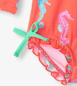 Baby Girls Painted Sea Rashguard Swimsuit Swimwear|Swimwear