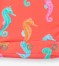 Baby Girls Painted Sea Rashguard Swimsuit Swimwear|Swimwear