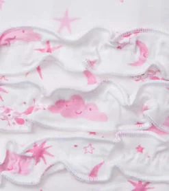 Discount Baby Girls Pink Starry Night Footed Sleeper Sleepwear|Sleepwear