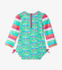 Outlet Baby Girls Rainbow Palm Rashguard Swimsuit Swimwear|Swimwear