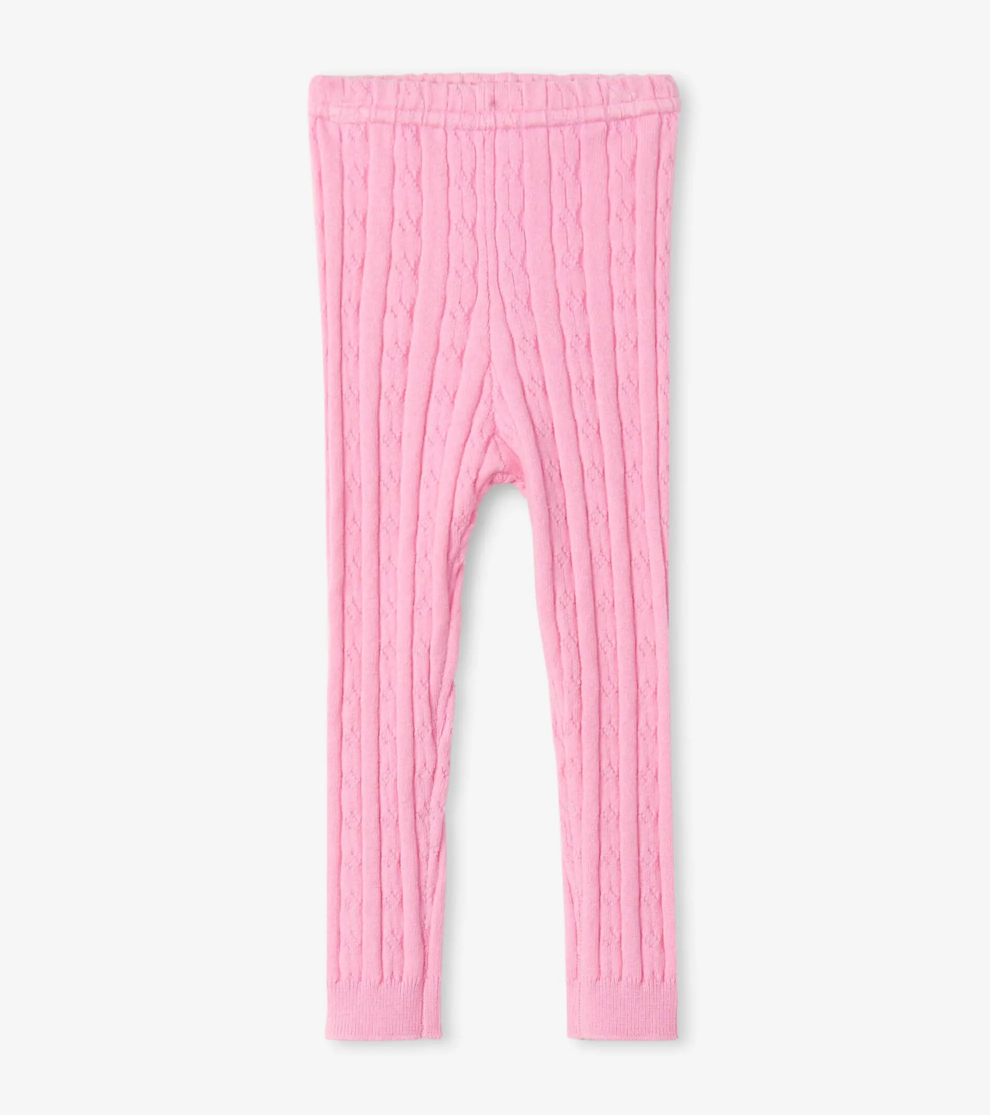 Discount Baby Pink Cable Knit Leggings Bottoms
