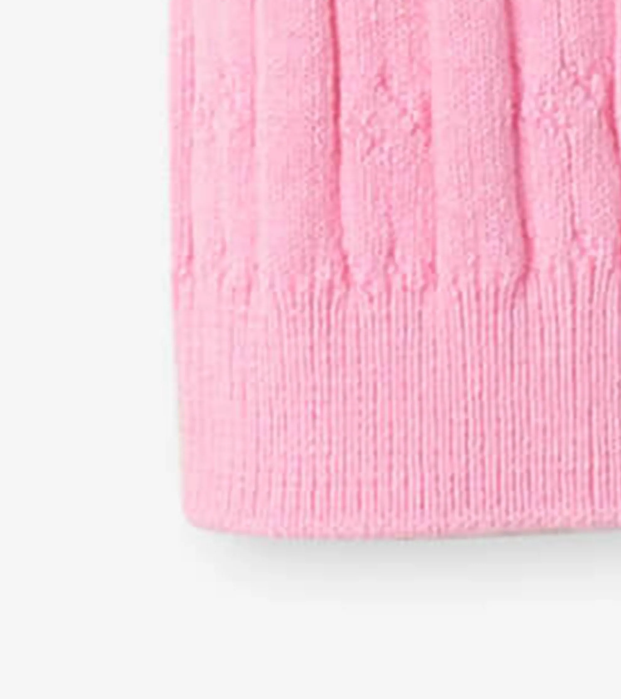 Discount Baby Pink Cable Knit Leggings Bottoms