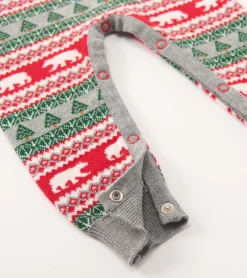Outlet Baby Polar Bear Fair Isle Sweater Romper Rompers