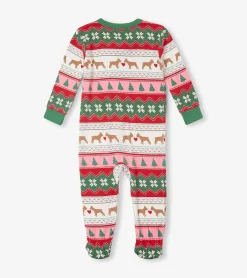 Outlet Baby Puppy Hearts Bamboo Footed Sleeper Sleepwear|Sleepwear