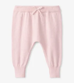 Clearance Baby Rose Melange Pull On Sweater Pants Bottoms