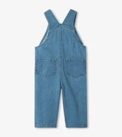 Outlet Baby Spring Blue Denim Overalls Rompers|Bottoms