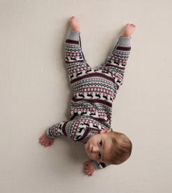 Sale Baby Stag Fairisle Sweater Onesie Sweaters|Rompers