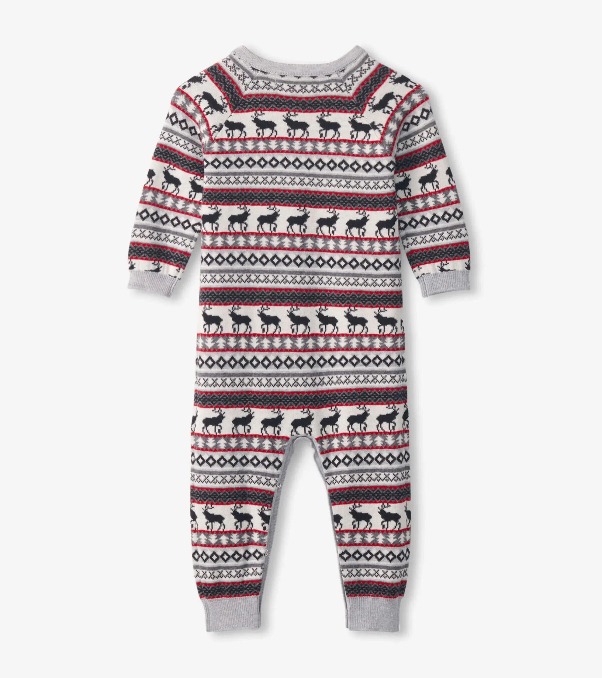 Sale Baby Stag Fairisle Sweater Onesie Sweaters|Rompers