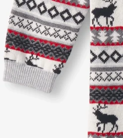 Sale Baby Stag Fairisle Sweater Onesie Sweaters|Rompers
