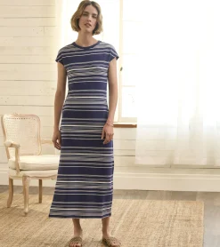 Blake Dress - Patriot Blue Stripes Women Dresses